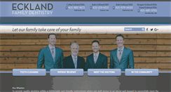 Desktop Screenshot of ecklandfamilydentistry.com