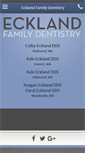 Mobile Screenshot of ecklandfamilydentistry.com